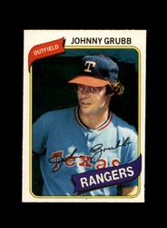 1980 JOHNNY GRUBB O-PEE-CHEE #165 RANGERS *G9729