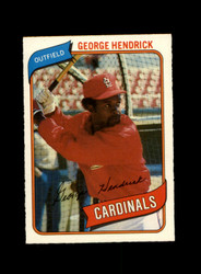 1980 GEORGE HENDRICK O-PEE-CHEE #184 CARDINALS *G9782