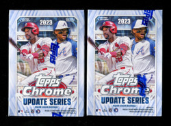 2023 TOPPS CHROME UPDATE SERIES BASEBALL BLASTER 2 BOX LOT