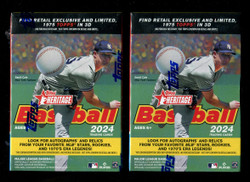 2024 TOPPS HERITAGE BASEBALL BLASTER 2 BOX LOT