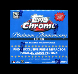 2021 TOPPS CHROME PLATINUM ANNIVERSARY BASEBALL MEGA BOX