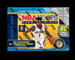 2019/20 NBA HOOPS PREMIUM STOCK BASKETBALL 80 CARD MEGA BOX