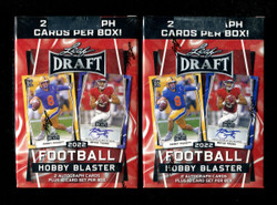 2022 LEAF DRAFT FOOTBALL HOBBY BLASTER 2 BOX LOT