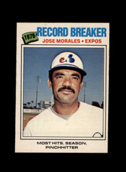 1977 JOSE MORALES O-PEE-CHEE #262 EXPOS RECORD BREAKER *5096