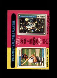 1975 BURROUGHS GARVEY O-PEE-CHEE #212 MOST VALUABLE PLAYERS CARD *R0656