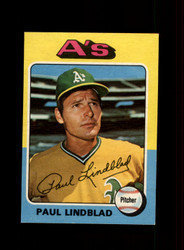 1975 PAUL LINDBLAD O-PEE-CHEE #278 A'S *R0663