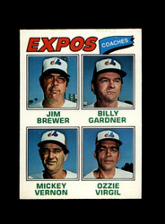 1977 BREWER GRADNER VERNON VIRGIL O-PEE-CHEE #198 EXPOS COACHES *5980