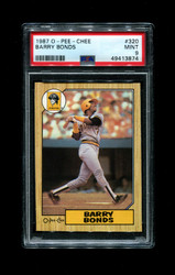 1987 BARRY BONDS O-PEE-CHEE #320 PIRATES ROOKIE PSA 9 