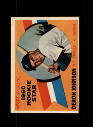 1960 DERON JOHNSON TOPPS #134 YANKEES *R8432