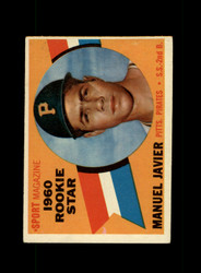 1960 MANUEL JAVIER TOPPS #133 PIRATES *R8441