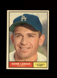 1961 NORM LARKER TOPPS #130 DODGERS *G6816