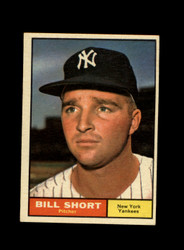 1961 BILL SHORT TOPPS #252 YANKEES *G8639