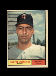 1961 RALPH LUMENTI TOPPS #469 TWINS *R0310