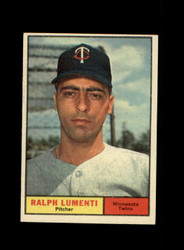 1961 RALPH LUMENTI TOPPS #469 TWINS *R4189