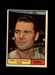 1961 TOM STURDIVANT TOPPS #293 SENATORS *R8502