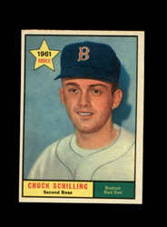 1961 CHUCK SCHILLING TOPPS #499 RED SOX *R8521