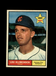 1961 LOU KLIMCHOCK TOPPS #462 ATHLETICS *R8532