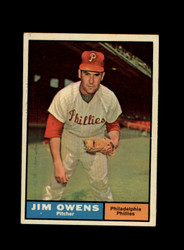 1961 JIM OWENS TOPPS #341 PHILLIES *R8534