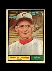 1961 HOWIE NUNN TOPPS #346 REDS *R8548