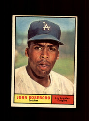 1961 JOHN ROSEBORO TOPPS #363 DODGERS *R8559