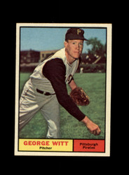 1961 GEORGE WITT TOPPS #286 PIRATES *R8570