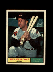 1961 TITO FRANCONA TOPPS #503 INDIANS *R8582