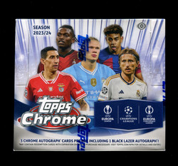 2023/24 TOPPS CHROME UEFA CLUB COMPETITIONS SOCCER JUMBO BOX