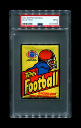 1981 WAX PACK TOPPS FOOTBALL PSA 9