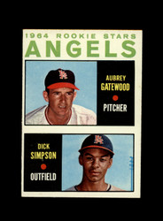 1964 GATEWOOD SIMPSON TOPPS #127 ROOKIE STARS ANGELS *5900