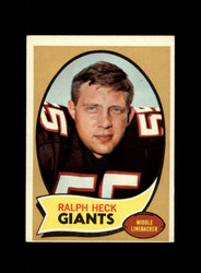 1970 RALPH HECK TOPPS #127 GIANTS *R0655