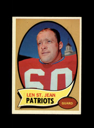 1970 LEN ST. JEAN TOPPS #33 PATRIOTS *R0660