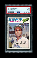 1977 JOHN SCOTT O-PEE-CHEE #94 BLUE JAYS PSA 9