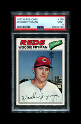 1977 WOODIE FRYMAN O-PEE-CHEE #126 REDS PSA 9