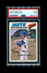 1977 BUD HARRELSON O-PEE-CHEE #172 METS PSA 9