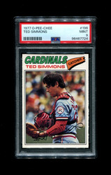 1977 TED SIMMONS O-PEE-CHEE #196 CARDINALS PSA 9