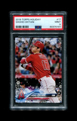 2018 SHOHEI OHTANI TOPPS HOLIDAY #17 ANGELS PSA 9