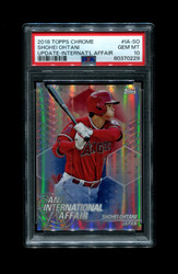 2018 SHOHEI OHTANI TOPPS UPDATE #IA-SO INTERNATIONAL AFFAIR ANGELS  PSA 10