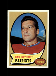 1970 GINO CAPPELLETTI TOPPS #7 PATRIOTS *R0997