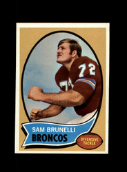 1970 SAM BRUNELLI TOPPS #67 BRONCOS *R1106