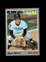 1970 DON WERT TOPPS #33 TIGERS *R4203