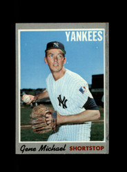 1970 GENE MICHAEL TOPPS #114 YANKEES *R6197