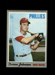 1970 DERON JOHNSON TOPPS #125 PHILLIES *R6315