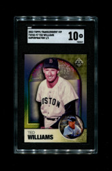 2023 TED WILLIAMS TOPPS TRANSCENDENT VIP 1/1 SUPERFRACTOR SGC 10