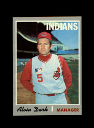 1970 ALVIN DARK TOPPS #524 INDIANS *R6630