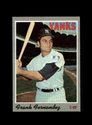 1970 FRANK FERNANDEZ TOPPS #82 YANKEES *R6982