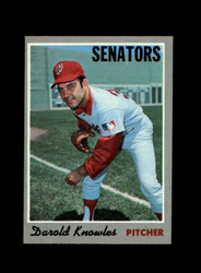 1970 DAROLD KNOWLES TOPPS #106 SENATORS *R8391