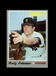 1970 FRITZ PETERSON TOPPS #142 YANKEES *G4913