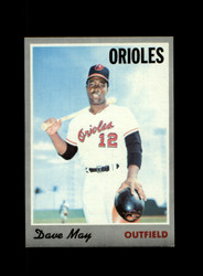 1970 DAVE MAY TOPPS #81 ORIOLES *1000