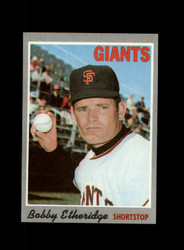 1970 BOBBY ETHERIDGE TOPPS #107 GIANTS *7252