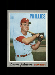 1970 DERON JOHNSON TOPPS #125 PHILLIES *8644